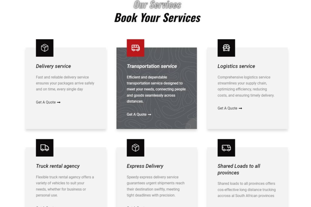 Transportation service Section